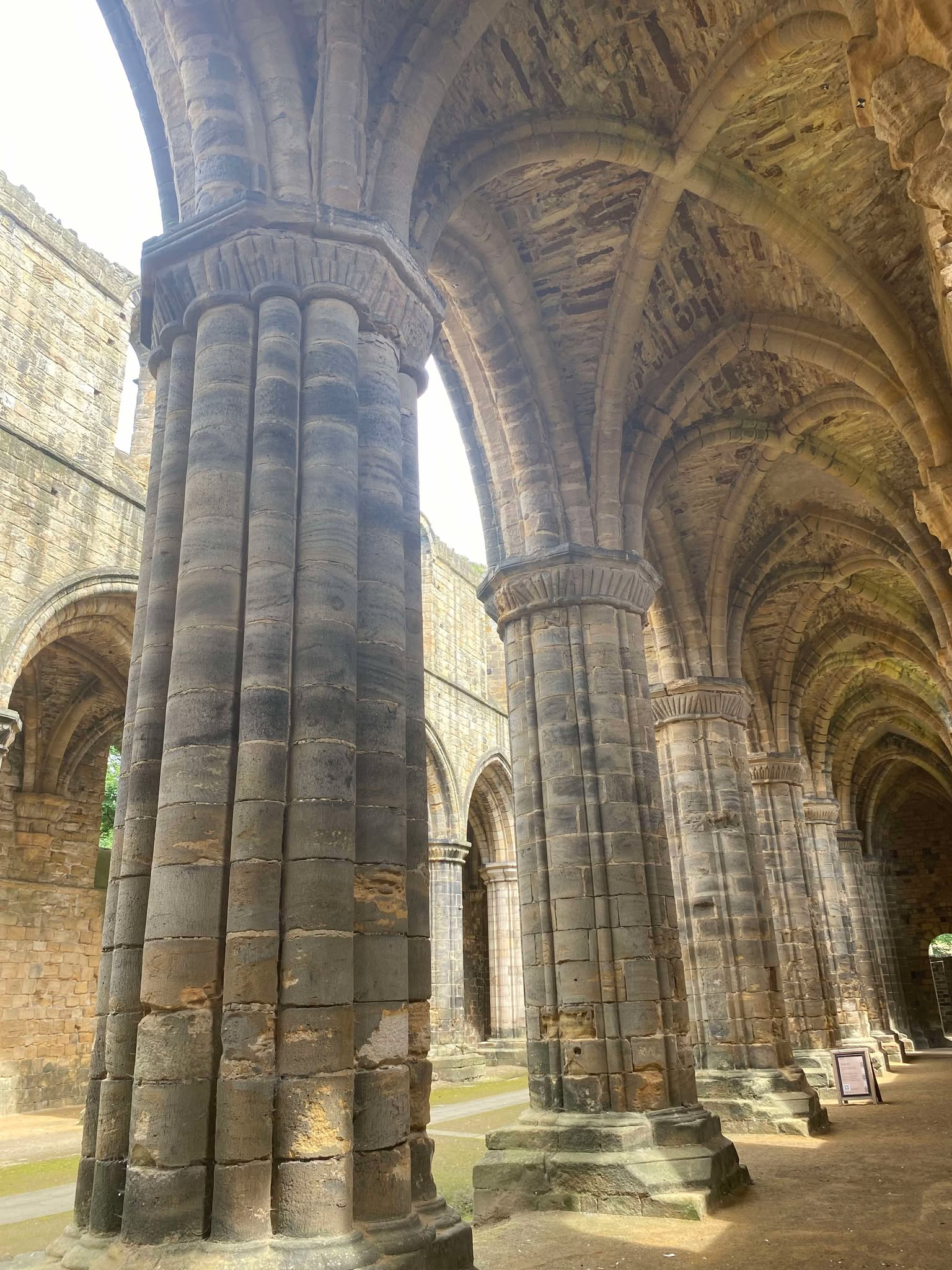 columns from an old church near Leeds city centre
